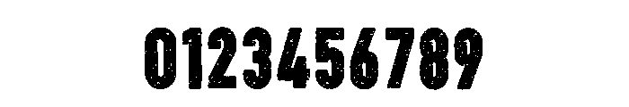 Bold Limited Distressed Regular Font OTHER CHARS