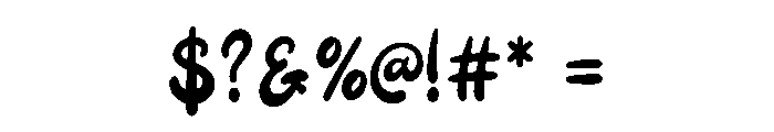 Bold Maverick Font OTHER CHARS