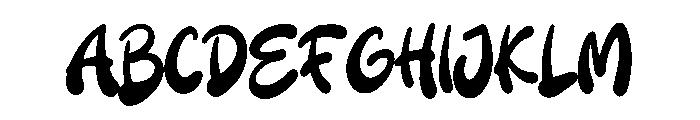 Bold Maverick Font UPPERCASE