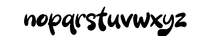 Bold Maverick Font LOWERCASE