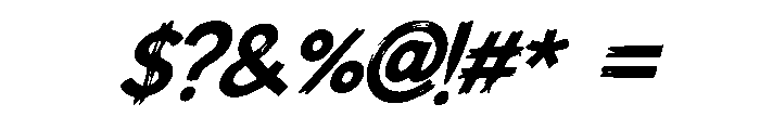 Bold Metal Italic Italic Font OTHER CHARS