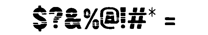 Bold Military Font OTHER CHARS