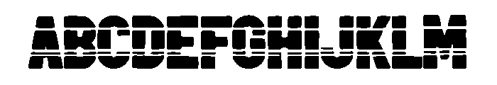 Bold Military Font UPPERCASE
