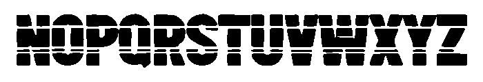 Bold Military Font UPPERCASE