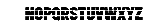 Bold Military Font LOWERCASE