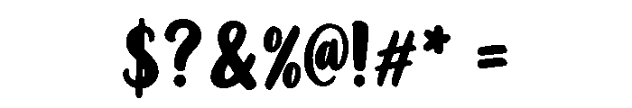 Bold Motion Font OTHER CHARS