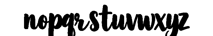 Bold Motion Font LOWERCASE