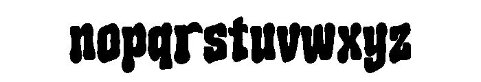 Bold Orbit Font LOWERCASE