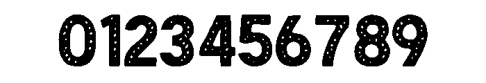 Bold Perforated Font OTHER CHARS