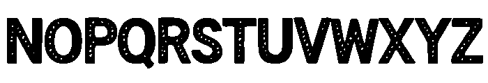 Bold Perforated Font UPPERCASE