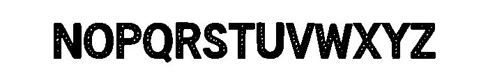 Bold Perforated Font LOWERCASE