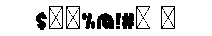 Bold Quality Font OTHER CHARS