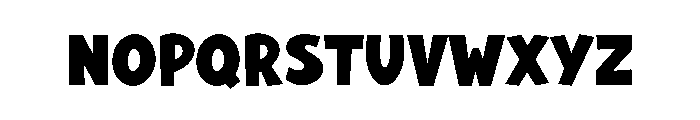 Bold Quality Font LOWERCASE