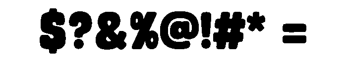 Bold Raxon Font OTHER CHARS