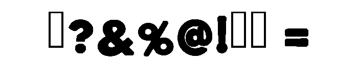 Bold Regular Font OTHER CHARS