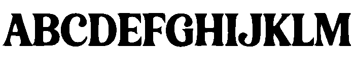 Bold Retro Font UPPERCASE