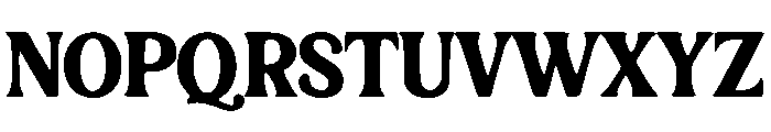 Bold Retro Font UPPERCASE