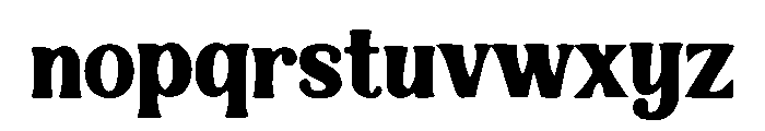 Bold Retro Font LOWERCASE