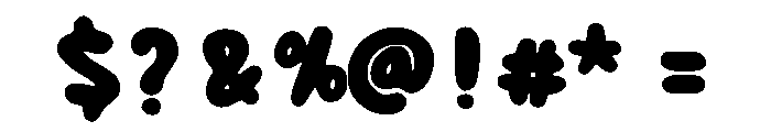 Bold Rounded Regular Font OTHER CHARS