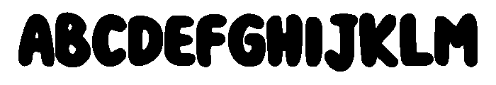 Bold Rounded Regular Font UPPERCASE