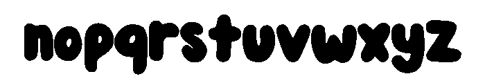 Bold Rounded Regular Font LOWERCASE