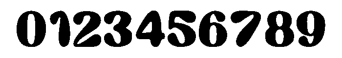 Bold Rounded Font OTHER CHARS