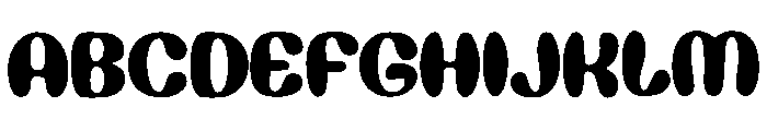 Bold Rounded Font UPPERCASE