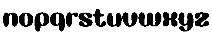 Bold Rounded Font LOWERCASE