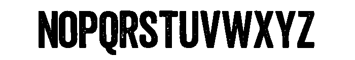 Bold Rust Font UPPERCASE