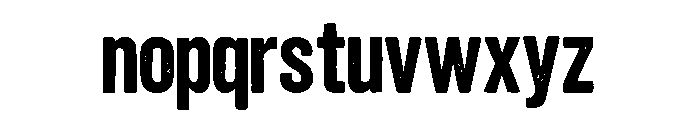 Bold Rust Font LOWERCASE