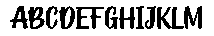 Bold Script Marker Font UPPERCASE