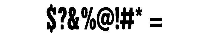 Bold Sharp Font OTHER CHARS