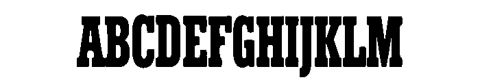Bold Sharp Font UPPERCASE