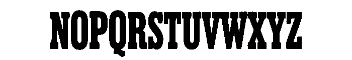 Bold Sharp Font UPPERCASE