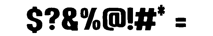 Bold Simple Font OTHER CHARS