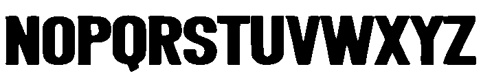 Bold Simple Font UPPERCASE