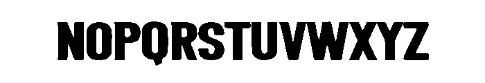 Bold Simple Font LOWERCASE