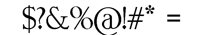 Bold Stencil Font OTHER CHARS