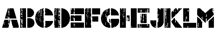Bold Stencil Font UPPERCASE