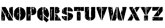 Bold Stencil Font UPPERCASE