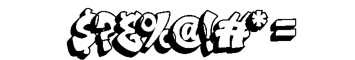 Bold Streak - Shadow Font OTHER CHARS