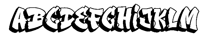 Bold Streak - Shadow Font UPPERCASE