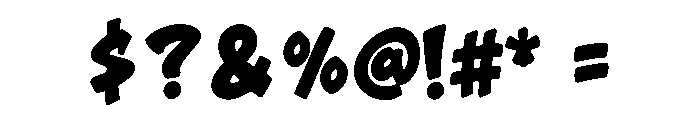 Bold Strike Font OTHER CHARS