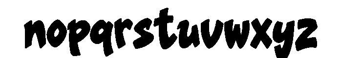 Bold Strike Font LOWERCASE