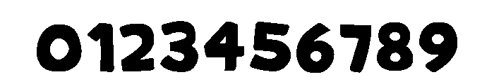 Bold Super Regular Font OTHER CHARS