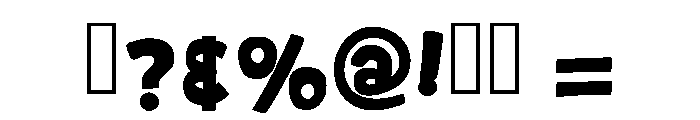 Bold Super Regular Font OTHER CHARS