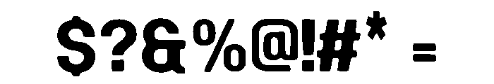 Bold Ultra Font OTHER CHARS