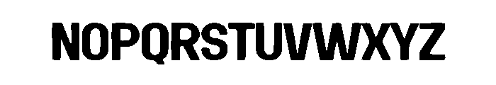 Bold Ultra Font LOWERCASE