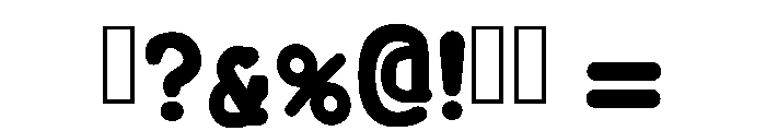 Bold Writer Regular Font OTHER CHARS