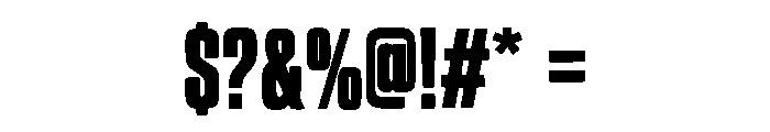 Boldcore Font OTHER CHARS